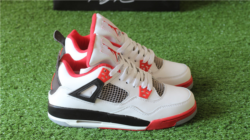 Authentic Air Jordan 4 Retro Fire Red GS